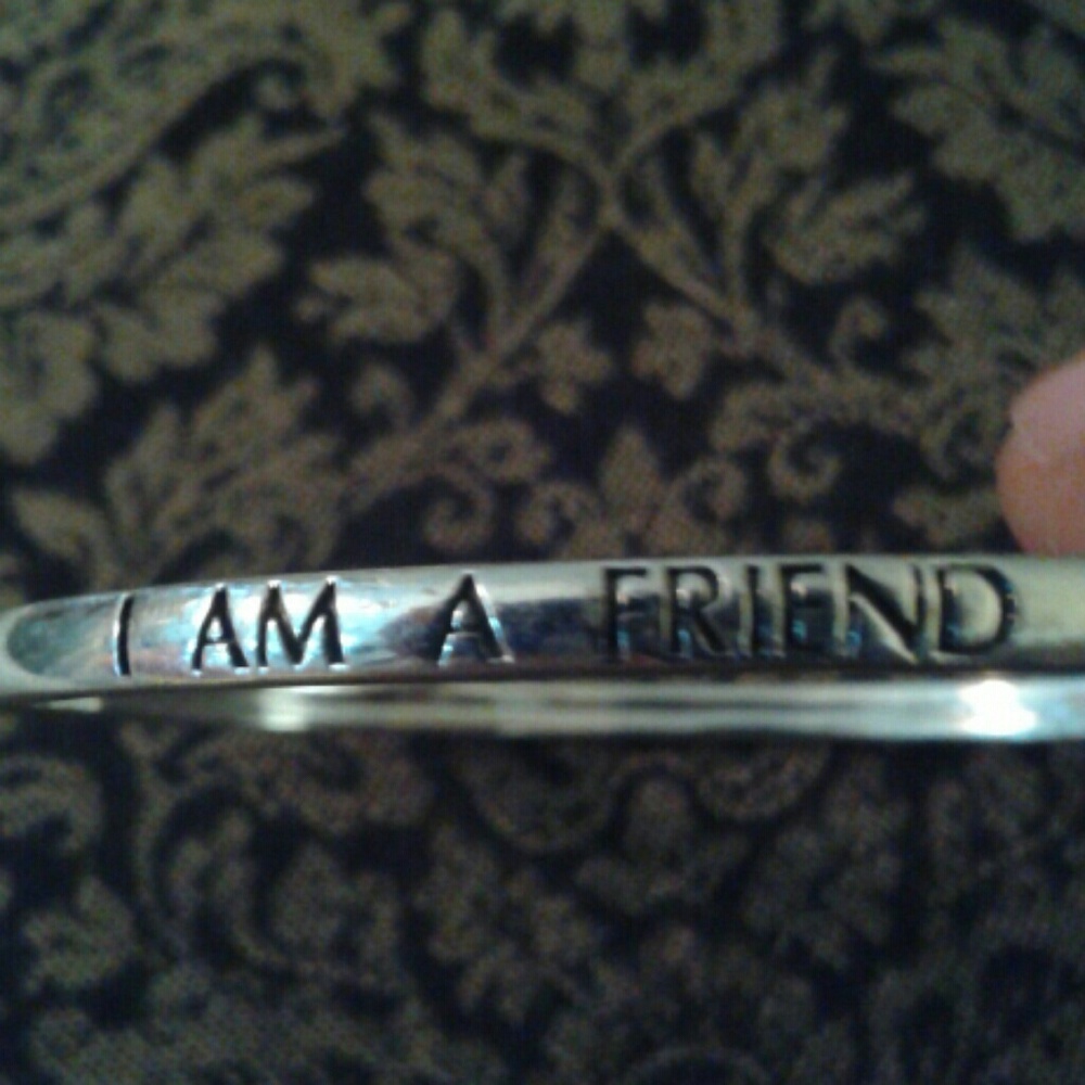 925N HDS Helzberg Diamond Bangle Bracelet Inspirational, Good Vibes Gift to Give